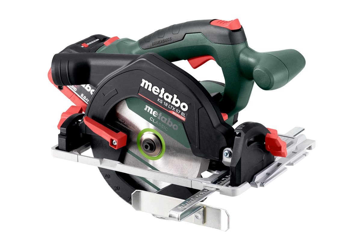 Metabo 611857810 KS 18 LTX 57 BL Akku-Kreissäge 18V 8,0Ah LiHD in Metabox