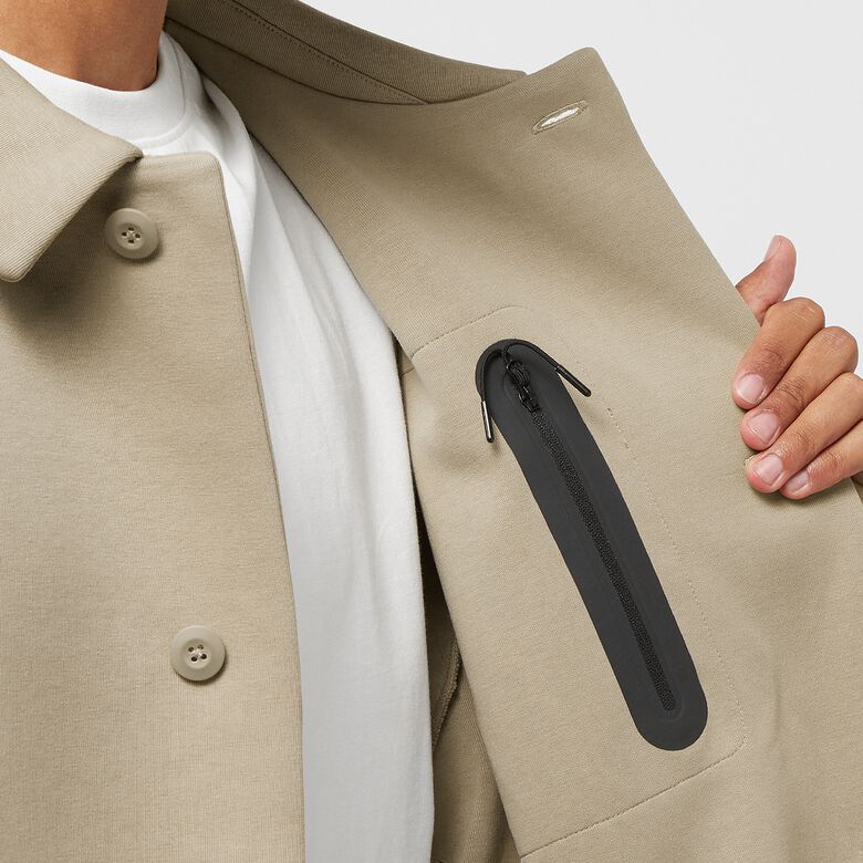 NIKE Tech Fleece Reimagined Shacket khaki