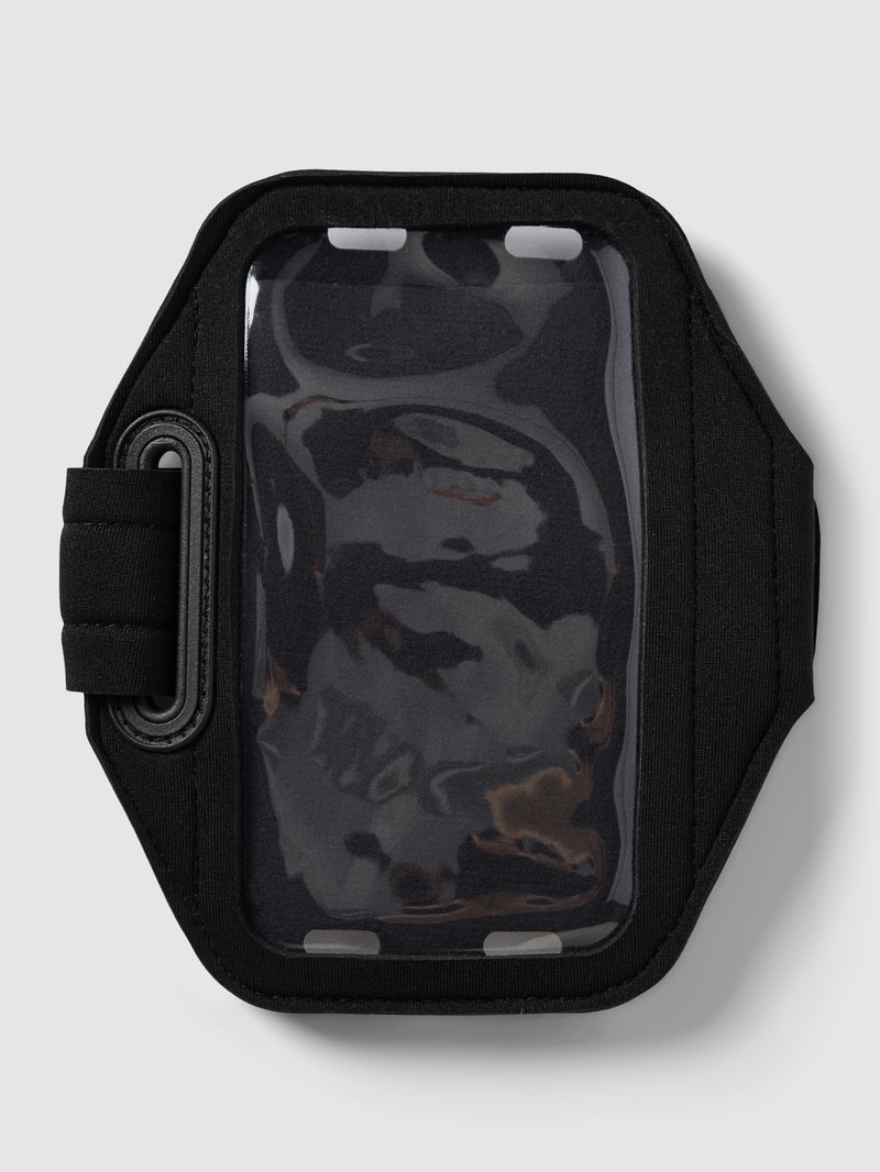 Smartphone-Halterung mit Label-Print in schwarz