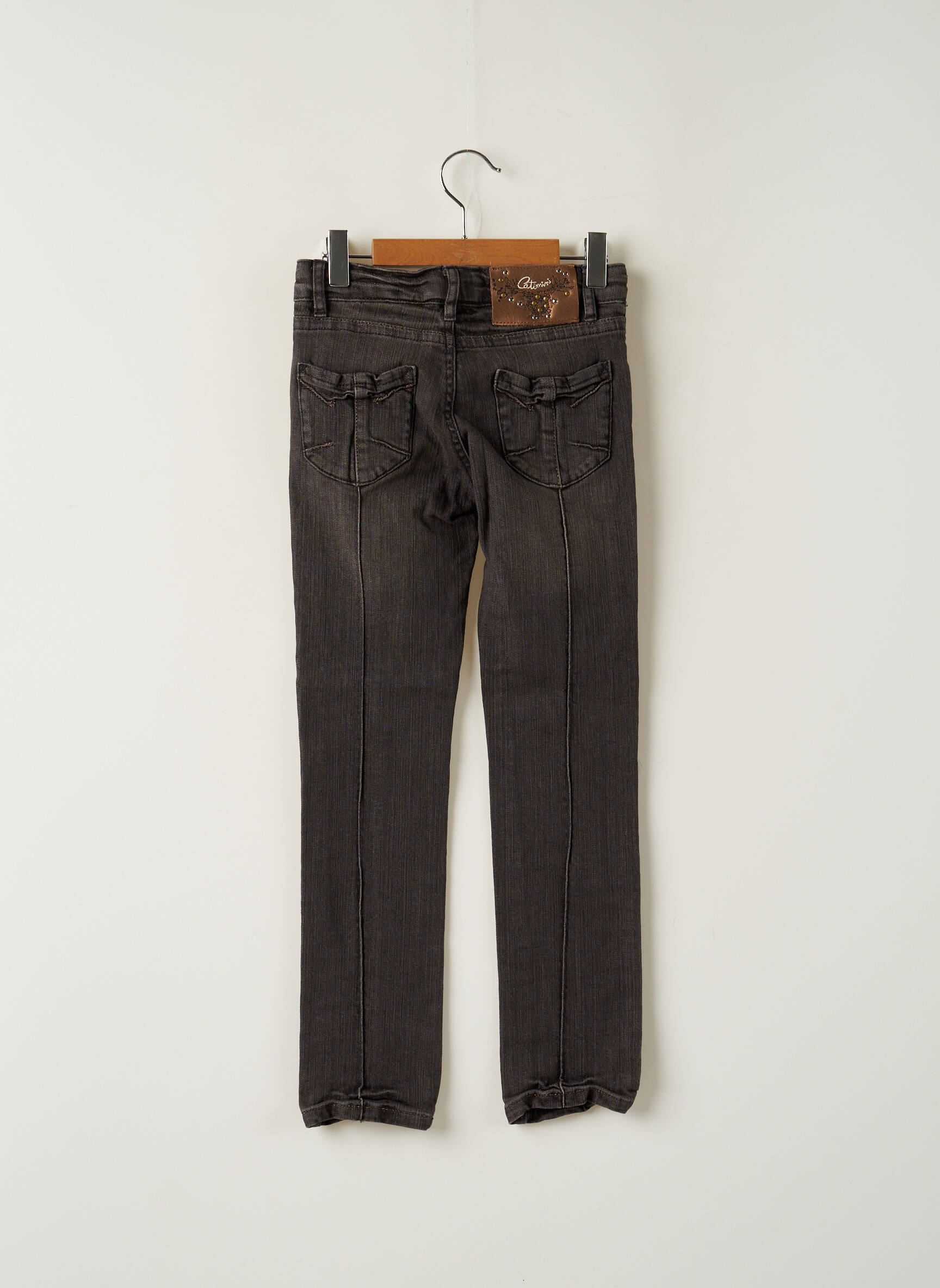 Catimini Jeans Coupe Slim Fille couleur noir