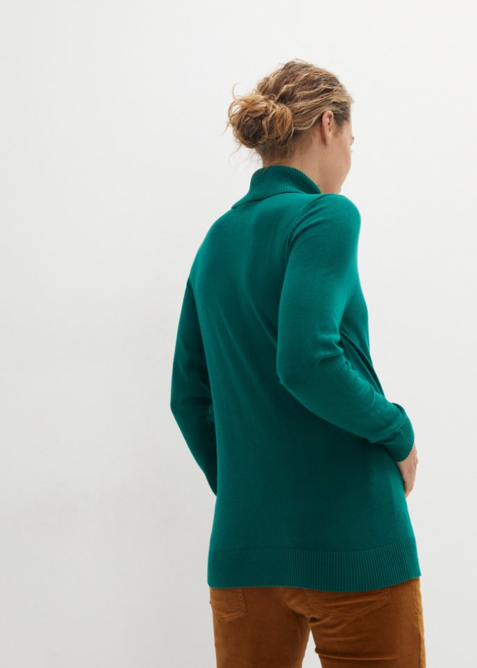 Umstandsstrickpullover mit Rollkragen