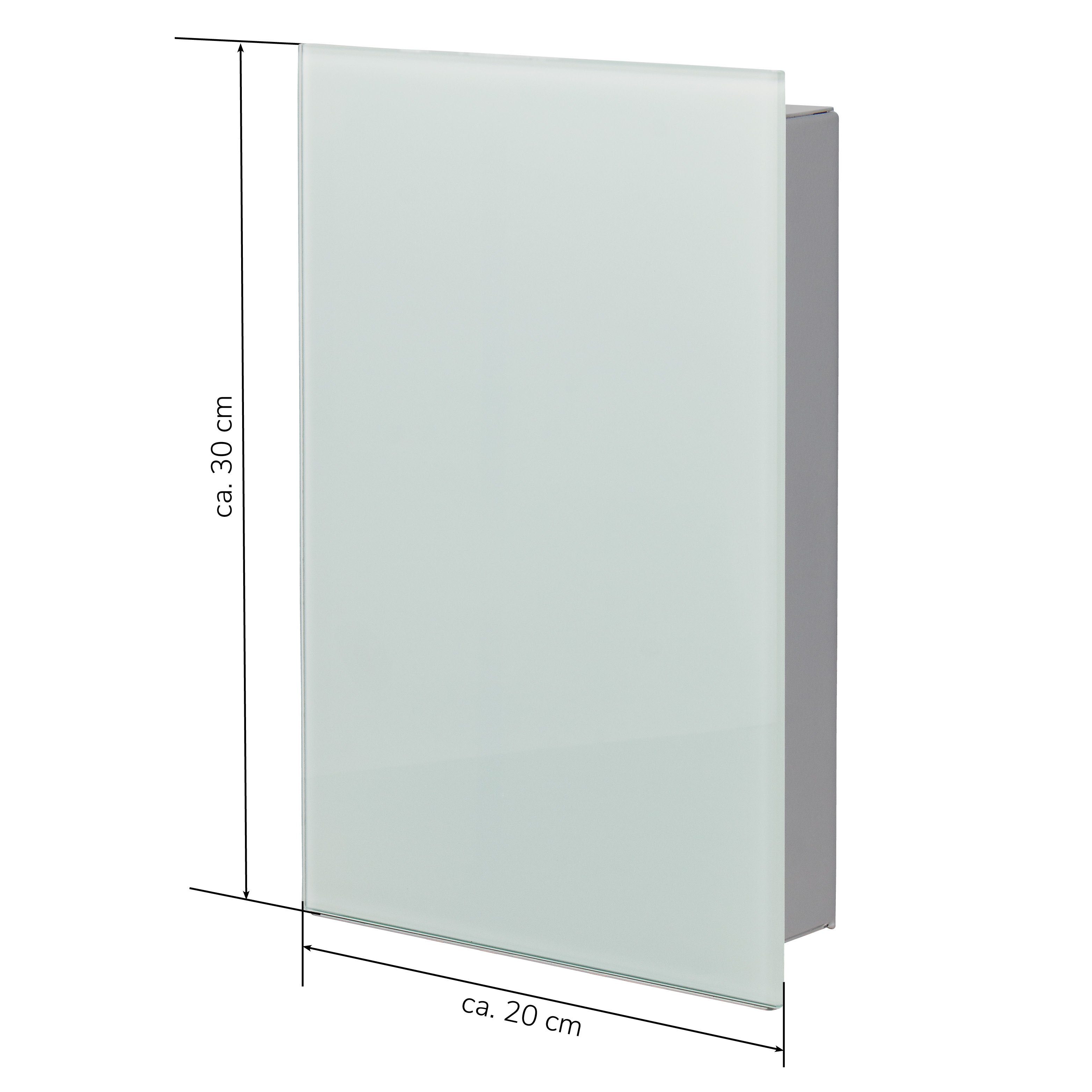 bremermann Schlüsselkasten bremermann Schlüsselkasten mit weißer Glasfront, beschreibbar, 8 Haken