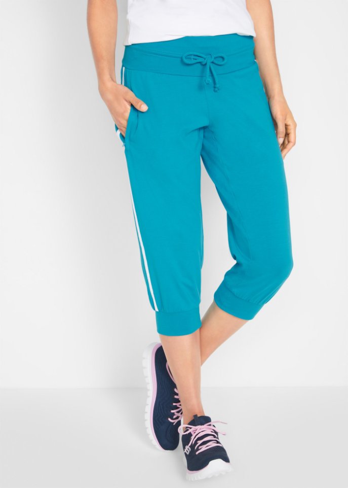 Jogginghose aus Baumwolle (2er Pack), Capri-Länge
