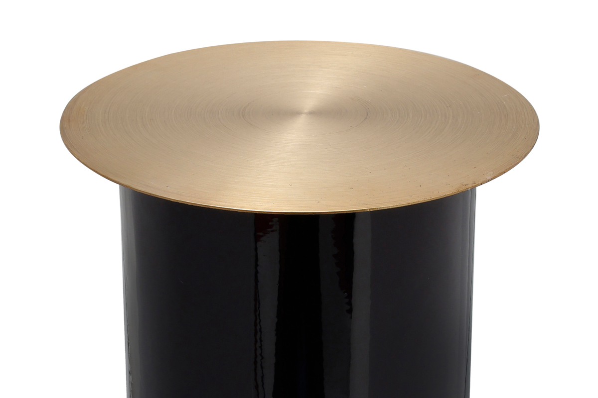 Kayoom Bodenkerzenständer Art Deco 165 Schwarz / Gold