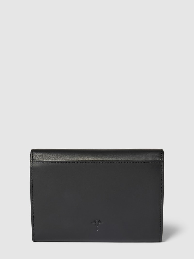 Portemonnaie mit Label-Print Modell 'Sofisticato Cosma' in black
