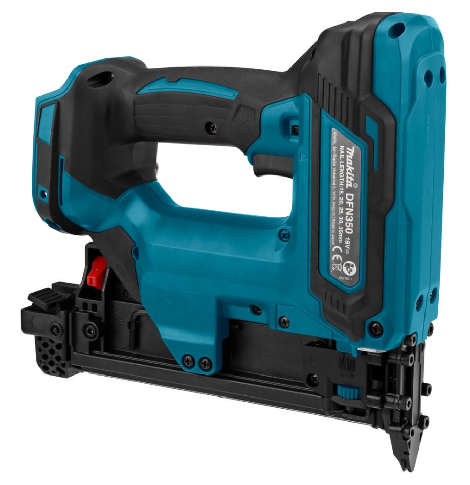 Capsator mini Makita DFN350ZJ 18V fără baterii și încărcător