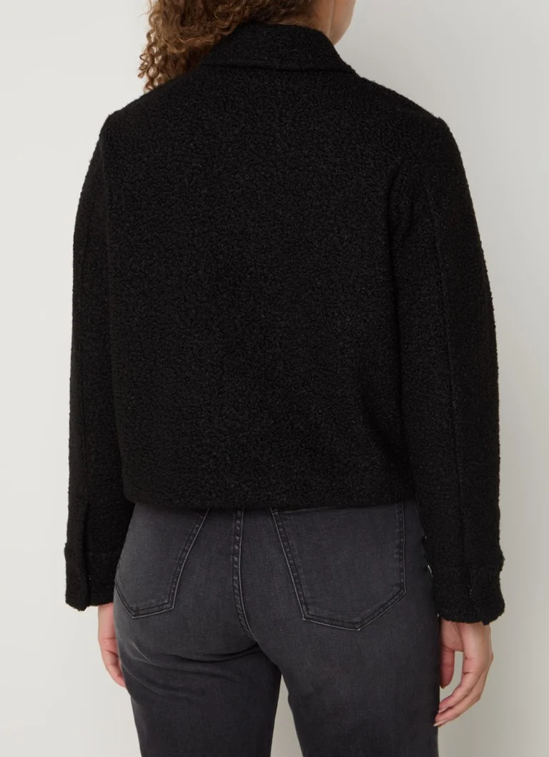 OPUS Holma teddy jacket with patch pockets
