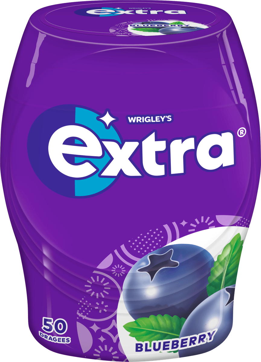 Kaugummi Extra, Blueberry, zuckerfrei, 50 St