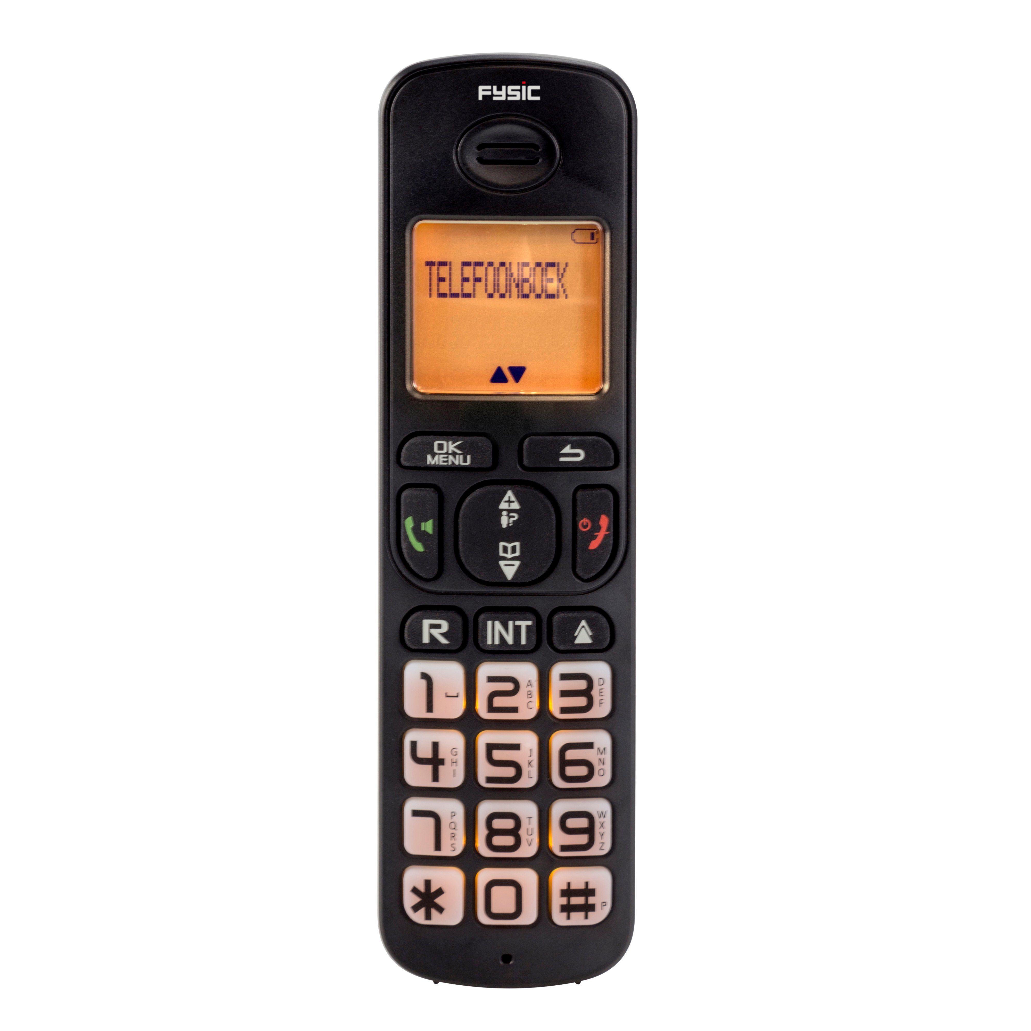Fysic FX-5500 Seniorentelefon (Mobilteile: 1, schnurloses Senioren-DECT-Telefon)