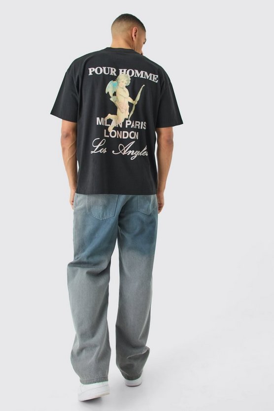 Oversize T-Shirt mit Print