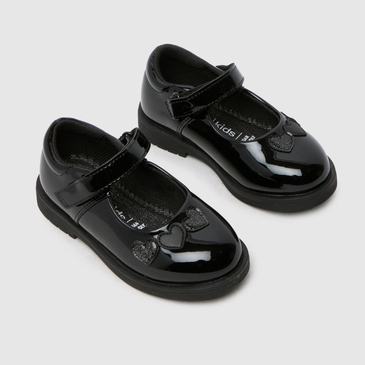 Schuh fekete citromszív kislány kisgyermek cipő