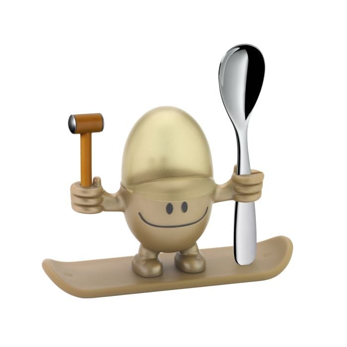 Eierbecher McEgg mit LÖffel, Gold