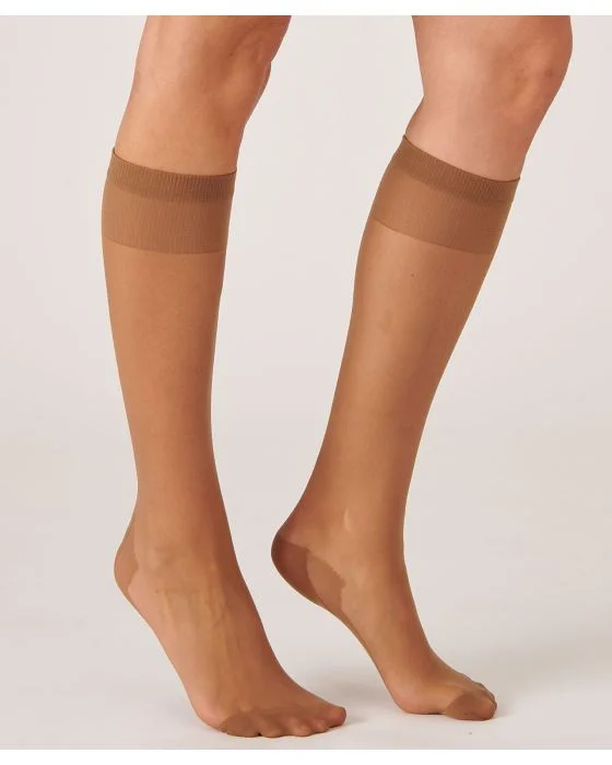 Lot de 4 paires de mi-bas voile 20 deniers.
