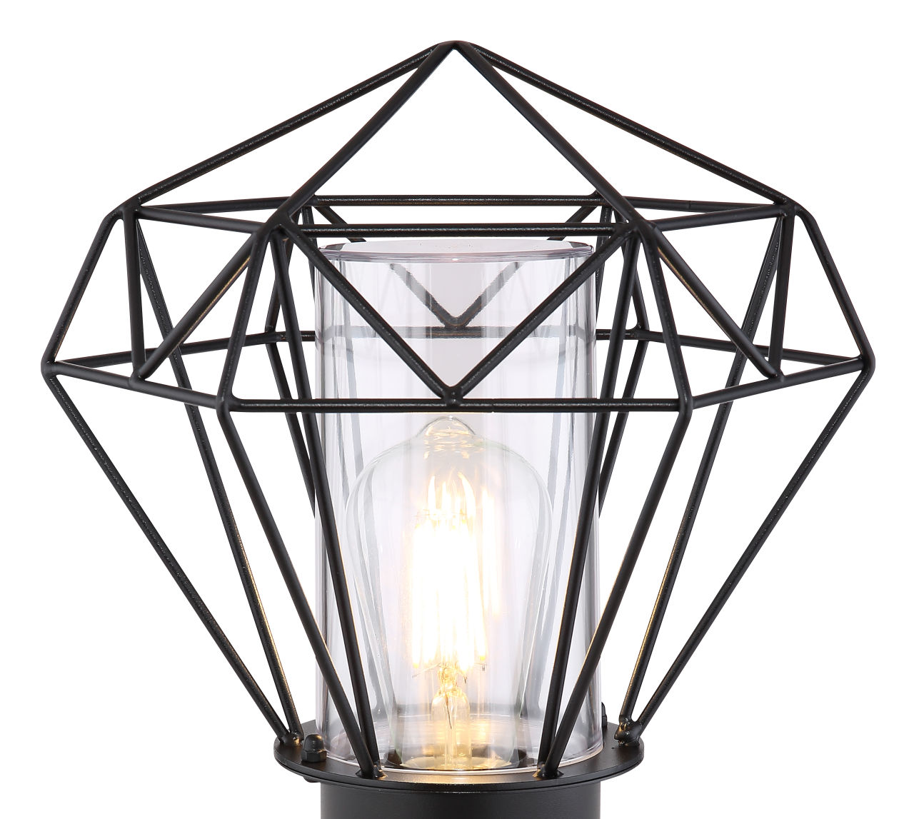Globo Lighting - HORACE - Außenleuchte Edelstahl schwarz, 1x E27 LED