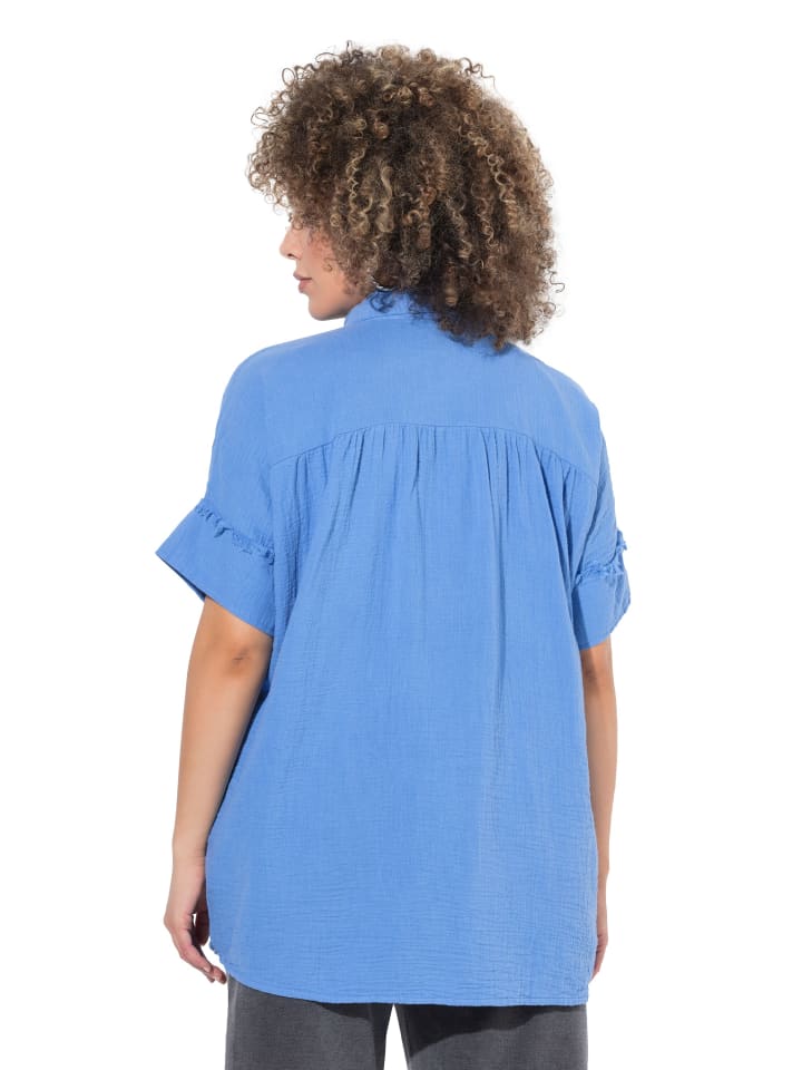 Ulla Popken Bluse in helles blau günstig kaufen