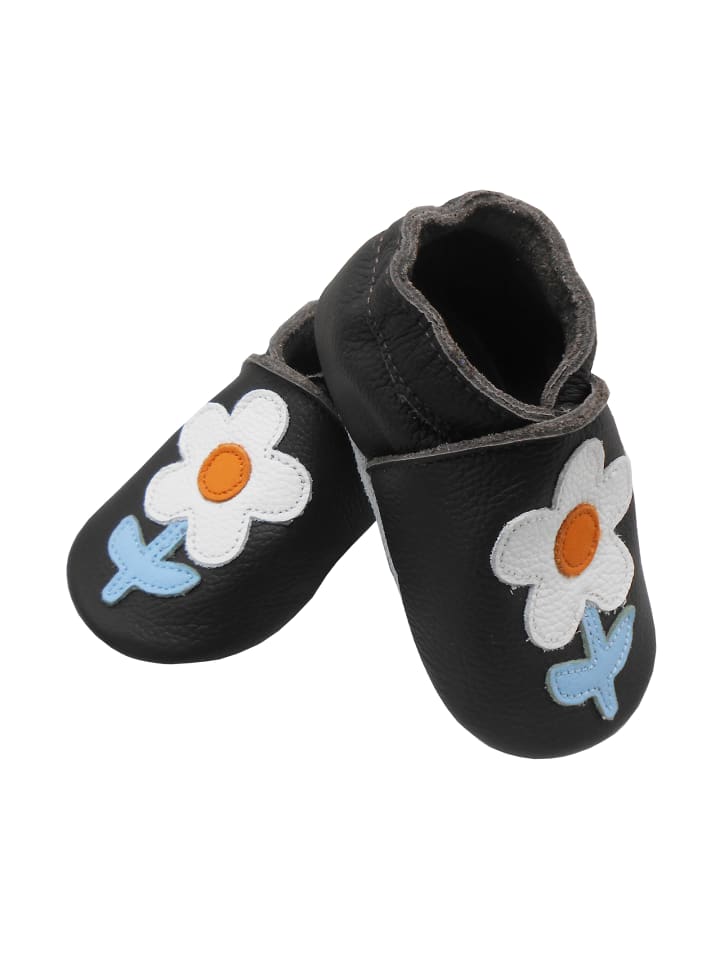 Yalion Leder-Krabbelschuhe 