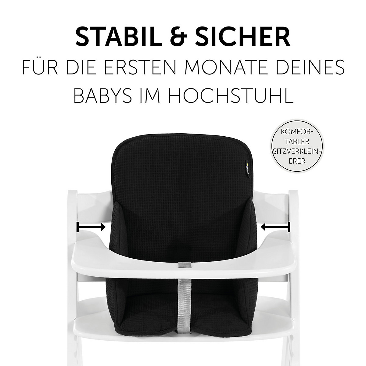 Sitzverkleinerer Alpha Cosy Select, Waffle Pique Black