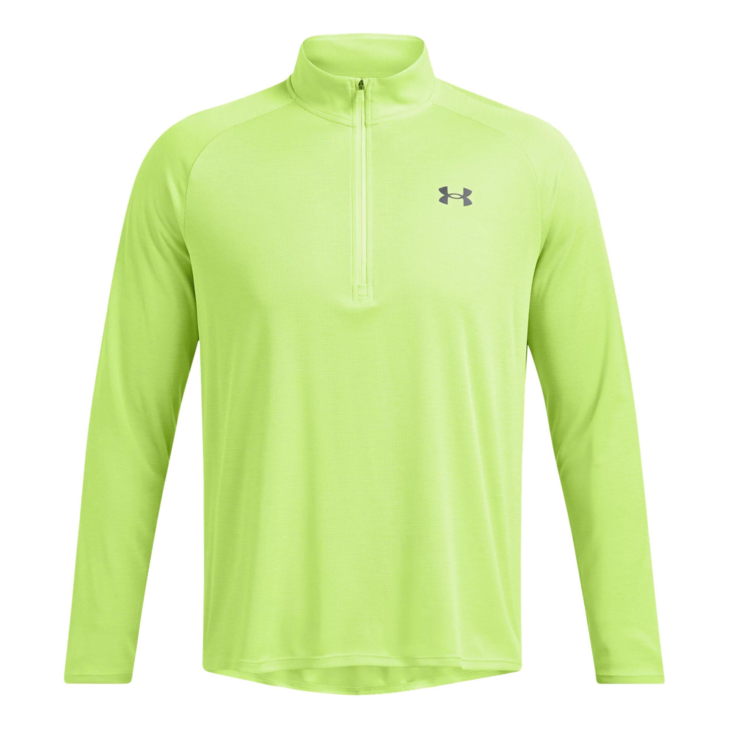 Tech Textured 1/2 Zip Longsleeve Herren - Grün
