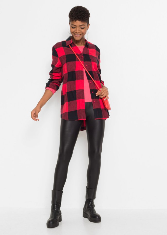 Flanell Bluse mit Karomuster