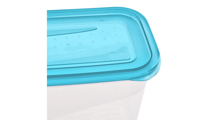 keeeper Frischhaltedosen Set Fredo Fresh 3-tlg. 1l fresh-blue transparent