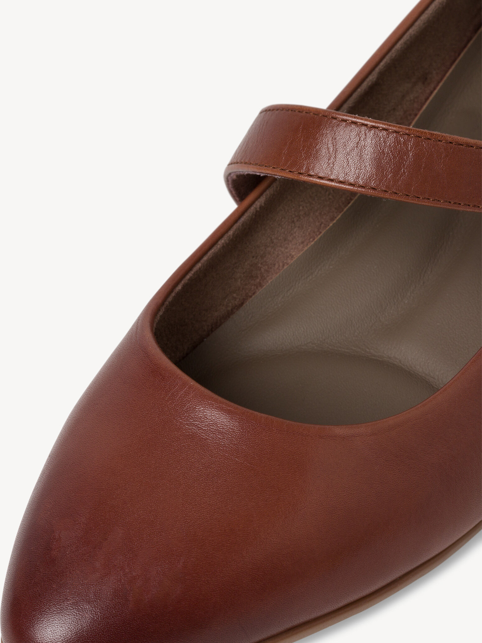 Escarpin en cuir - marron
