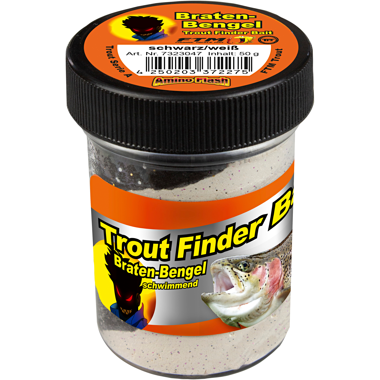 FTM Trout Finder Bait Braten Bengel (schwarz,weiß)