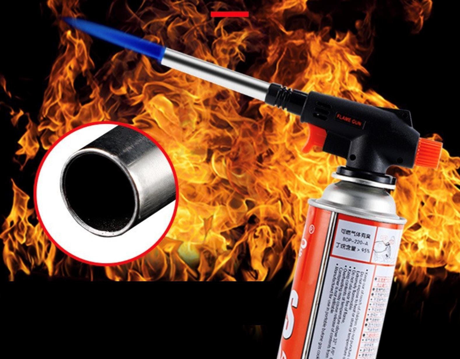 RHP Flambierbrenner RHP Präzisions-Brenneraufsatz mit Gasflaschen: Perfekte Lösung für, (5-tlg)