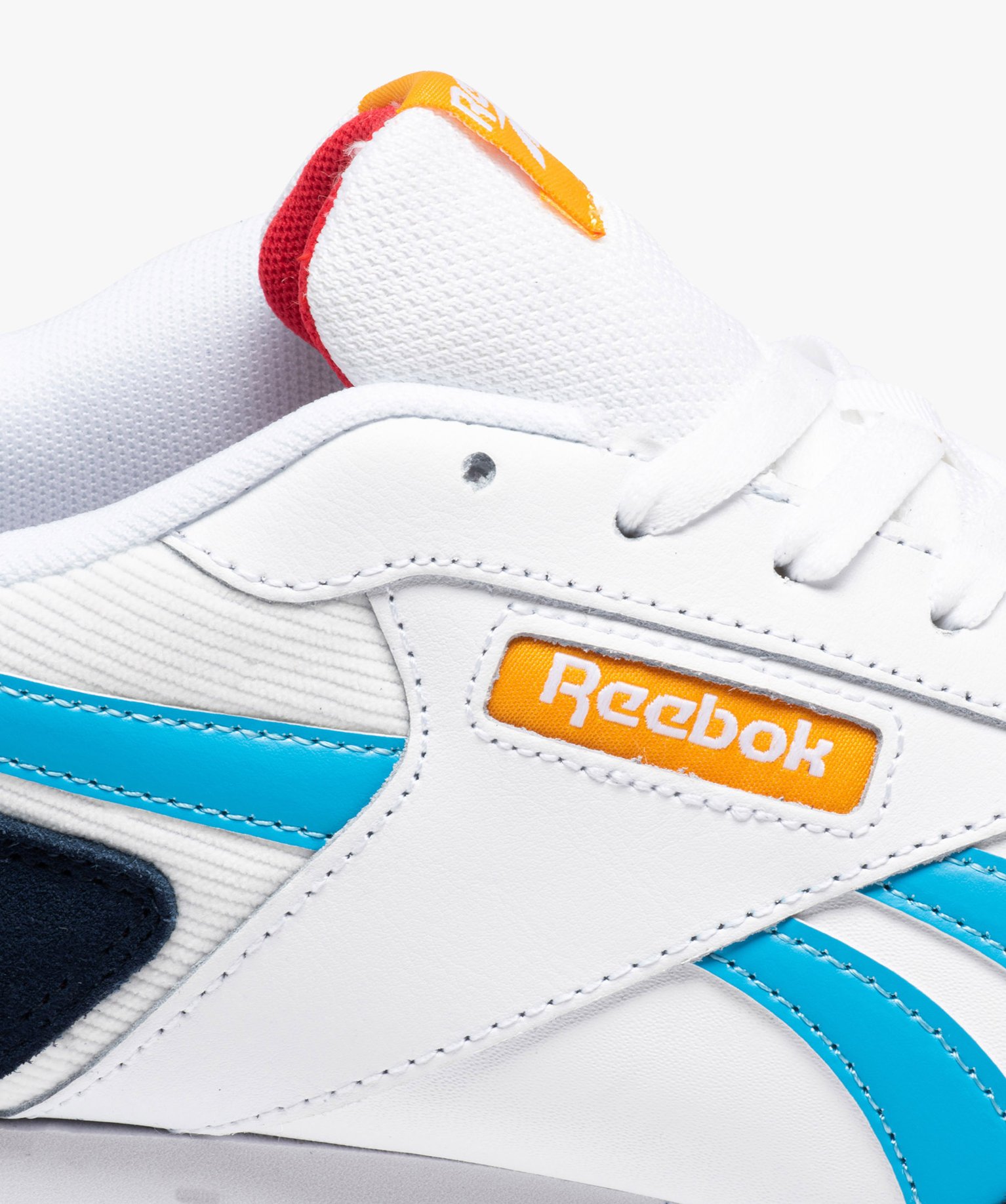 Baskets homme dessus en cuir style running à lacets - Reebok  blanc | GEMO