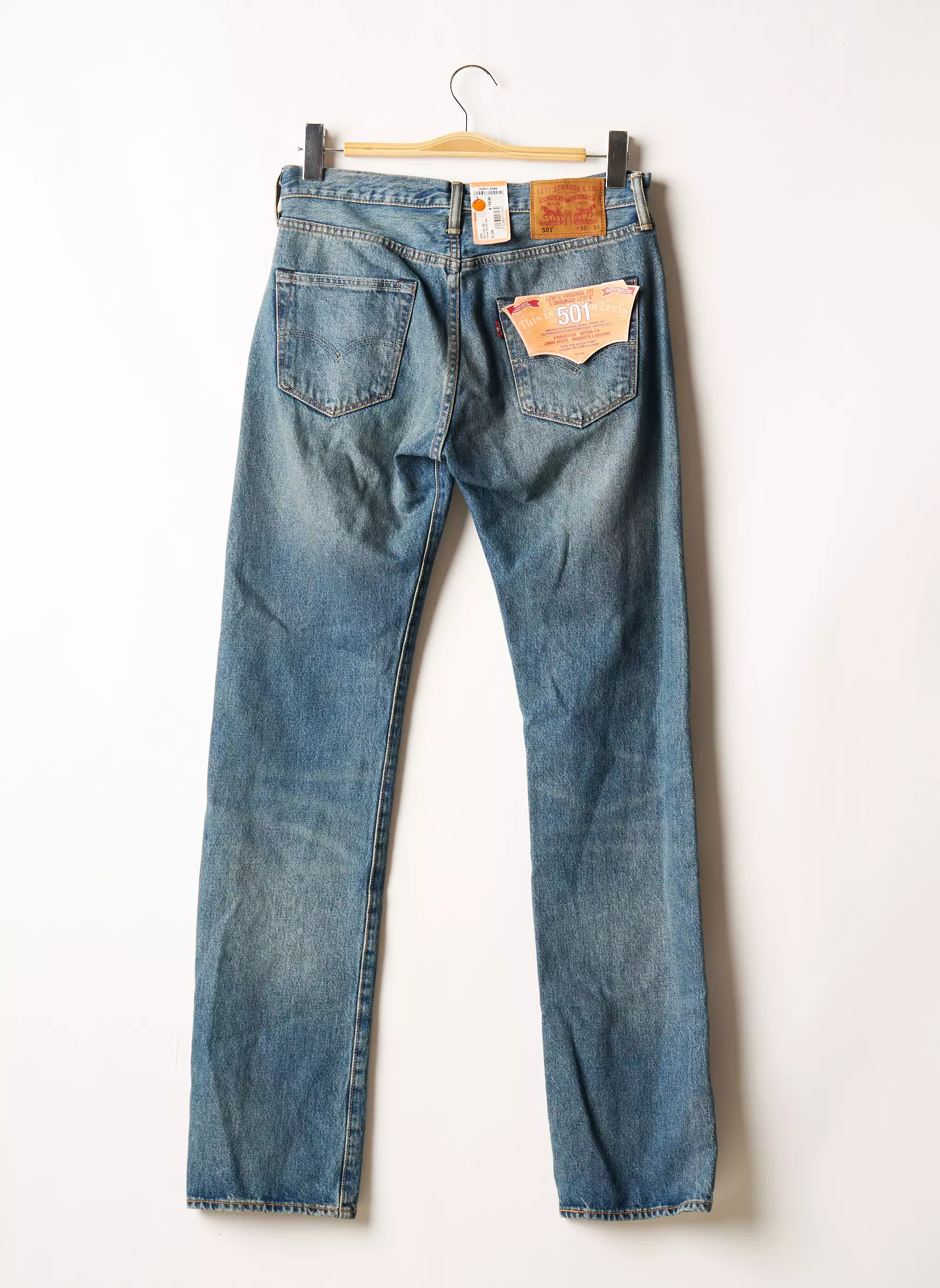 Levis Jeans Coupe Droite Homme couleur bleu