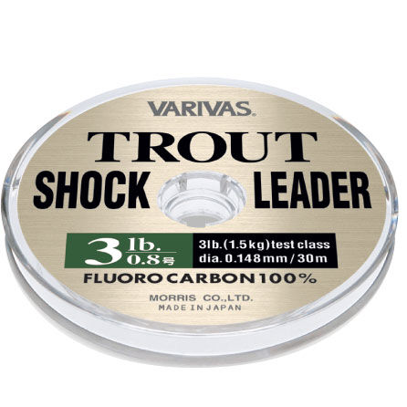 Terminale di sgancio rapido Varivas Trout in fluorocarbonio, 30 m
