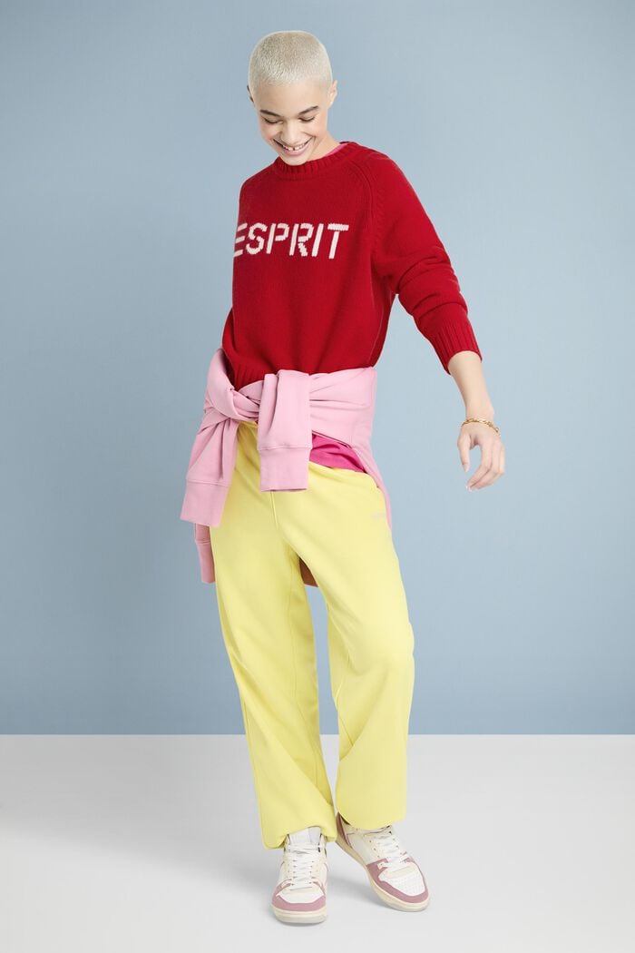 Logo-Pullover aus Wolle und Kaschmir