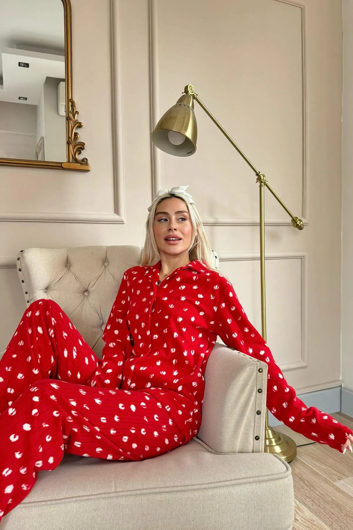 Pijamaevi  Pyjama set - Rot - Print