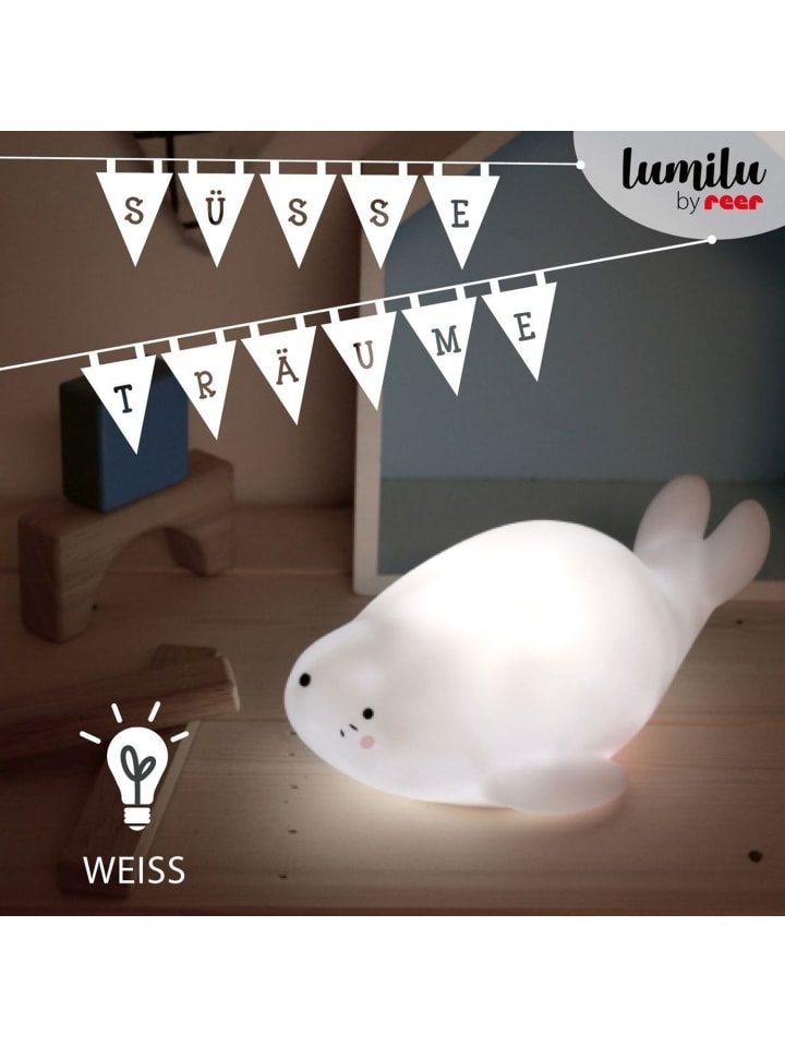 Reer lumilu Lazy Friends Seehund in Weiß ab 0 Monate günstig kaufen onesize