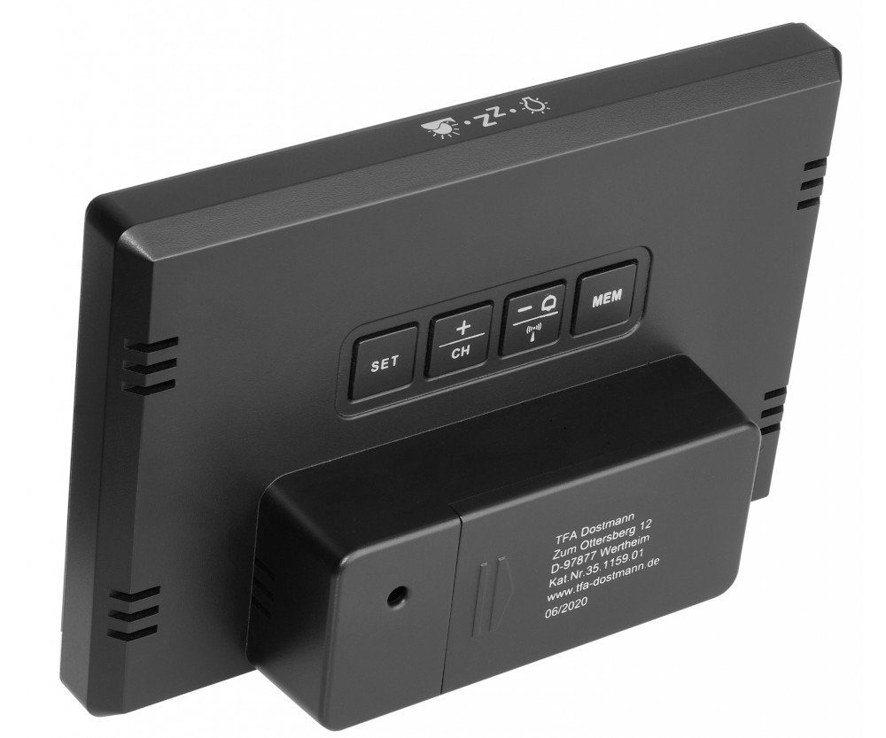 TFA Dostmann Weather Boy Mega TFA 35.1159.99 Funkuhr 2 Display digital Funkwetterstation