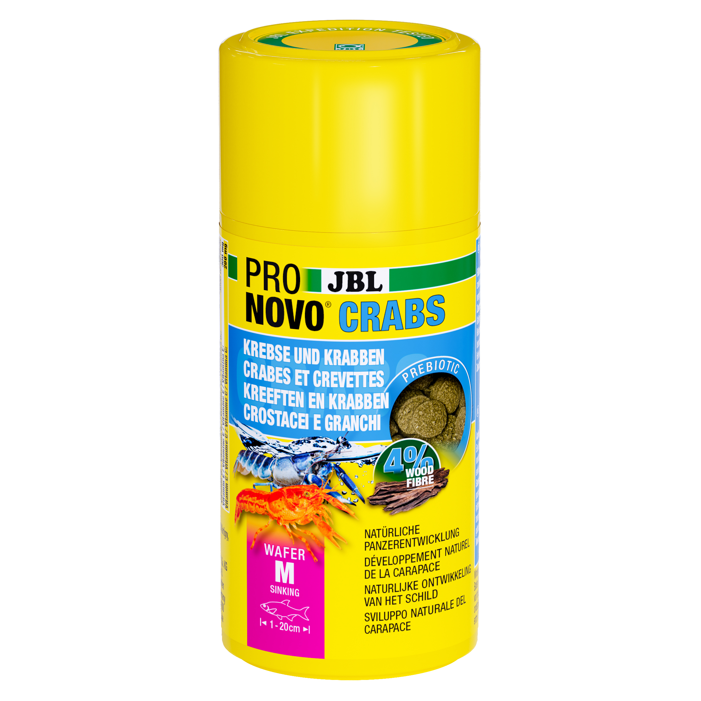 JBL Hauptfutter JBL PRONOVO Hauptfutter-Wafer für Krebse, Krabben Scherengarnelen M 100 ml