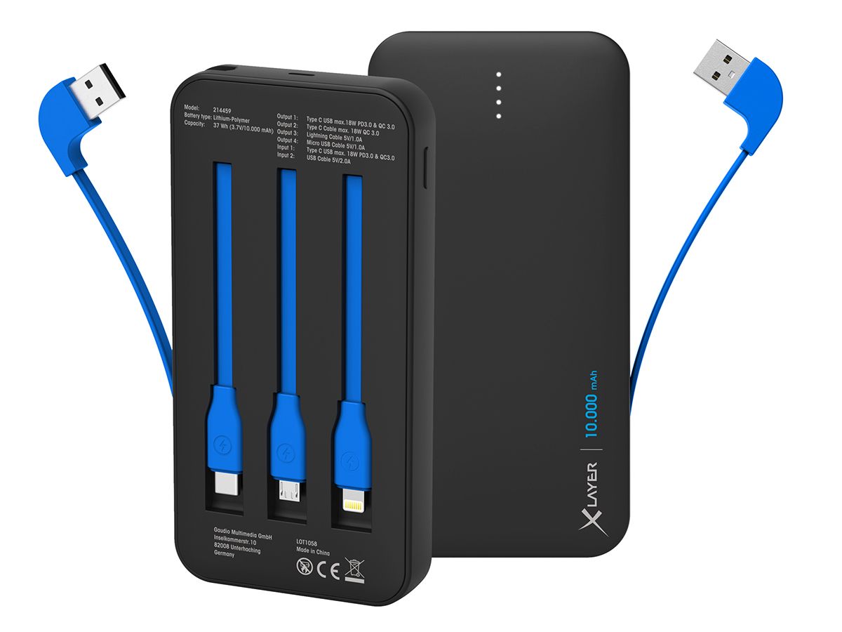 XLayer All in One PD 10.000mAh Powerbank