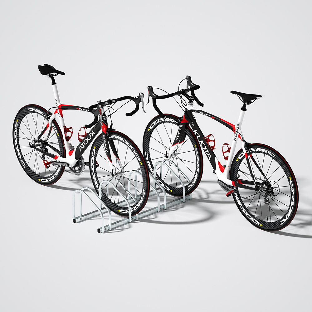 Monzana Fahrradständer für 4 Fahrräder 95 x 32 x 27 cm