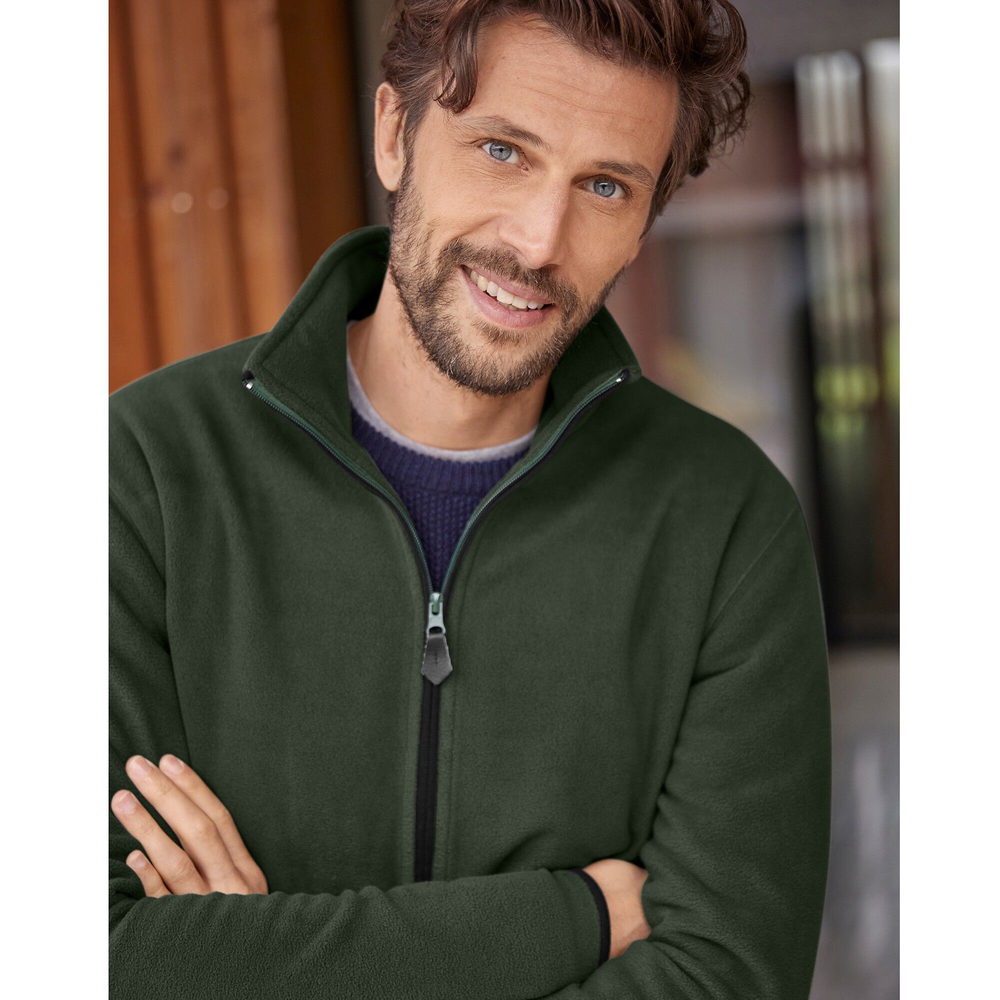 Blouson zippé maille micropolaire