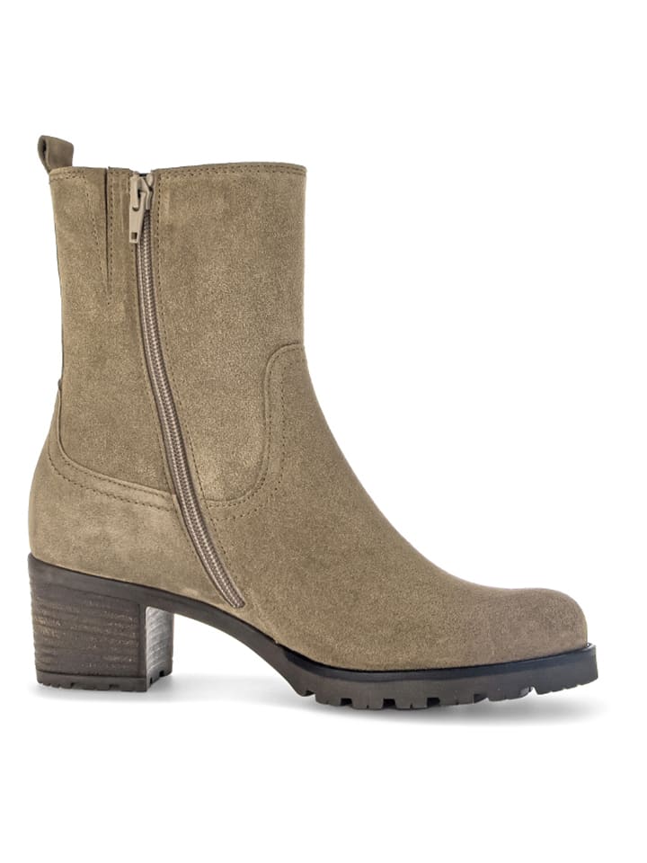 Gabor Leder-Stiefeletten in Beige günstig kaufen