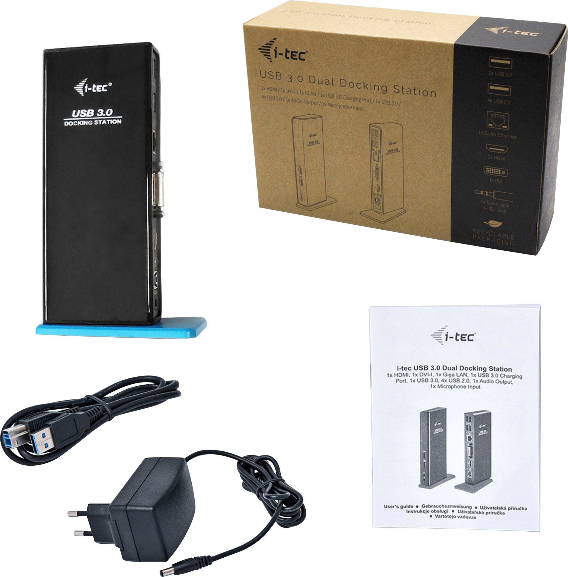 I-TEC Laptop-Dockingstation USB 3.0 Dual Docking Station