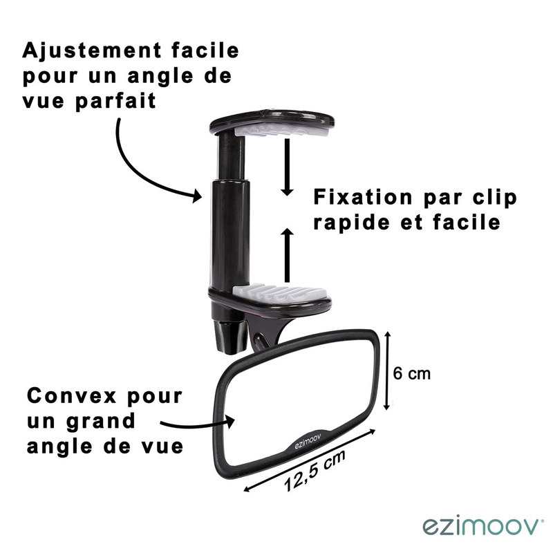 Miroir de voiture à clips Ezimoov