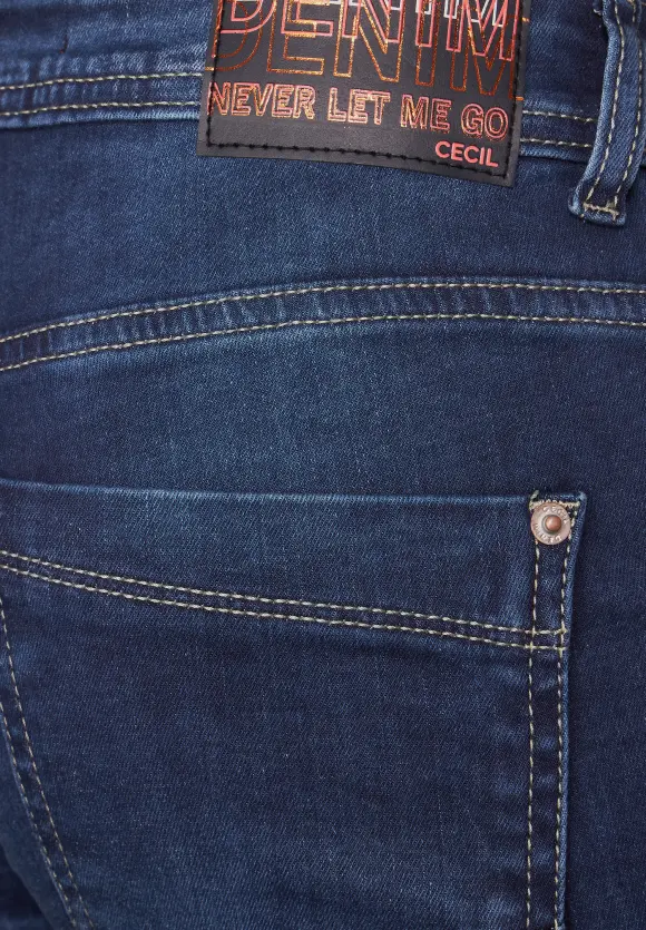 CECIL Mittelblaue Casual Fit Jeans