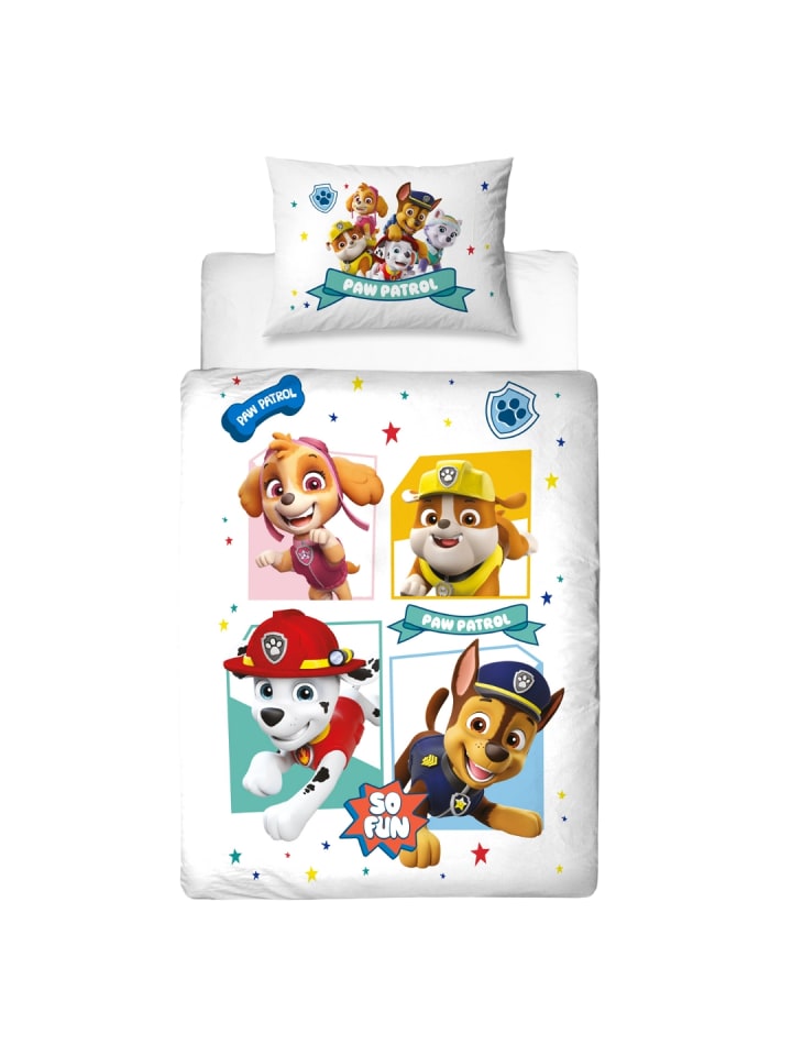 Paw Patrol Baby Bettwäsche-Set Biber/Flanell 