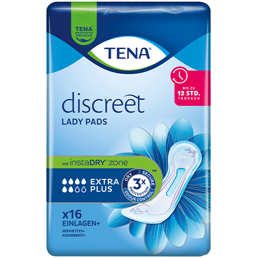 TENA LADY Discreet Inkontinenz Einlagen extra plus  6X16 St  Binden