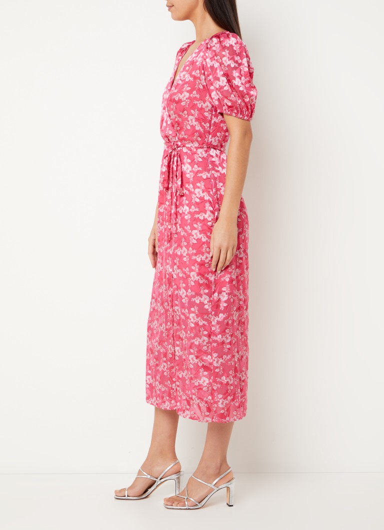 Vestido midi cruzado con estampado floral Elianna de French Connection