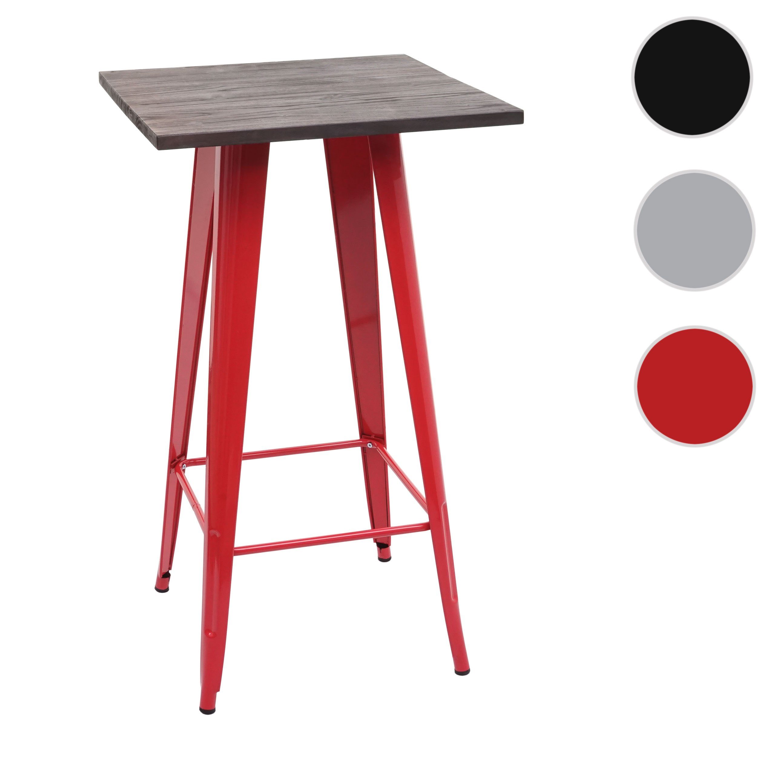 MCW Bartisch MCW-A73-Tisch, Industriedesign, Holztischplatte