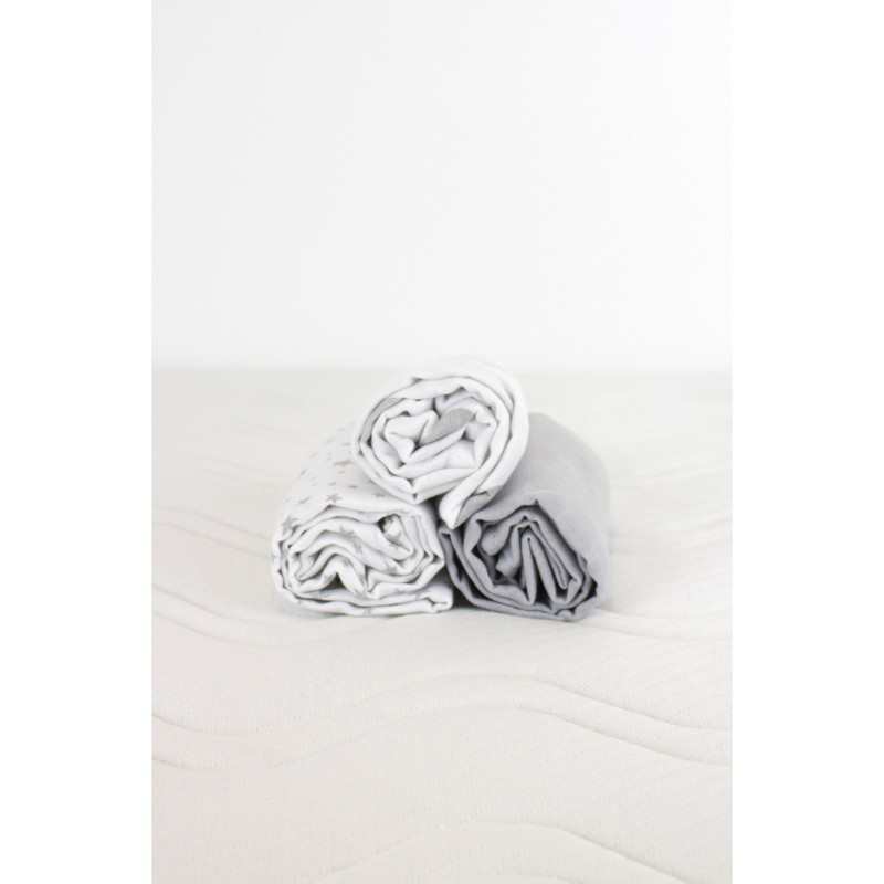 Set de 3 langes Coton Bio imprimés