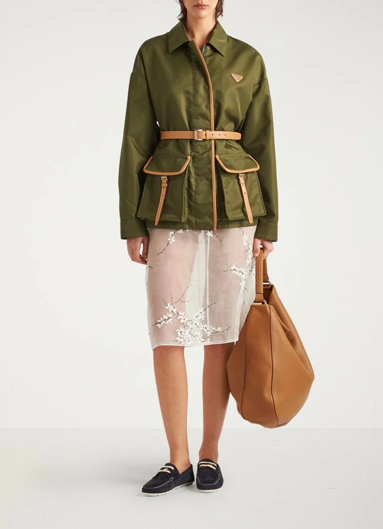 Prada Large leather shoulder bag