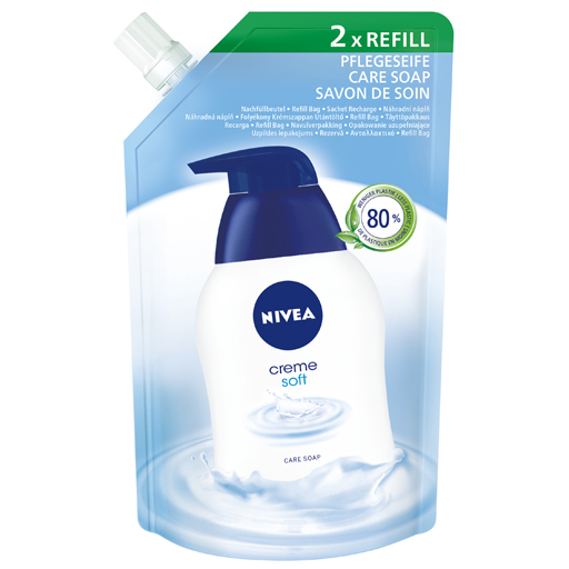 NIVEA FLÜSSIGSEIFE Creme soft Nachfüllbeutel  500 ml  Flüssigseife