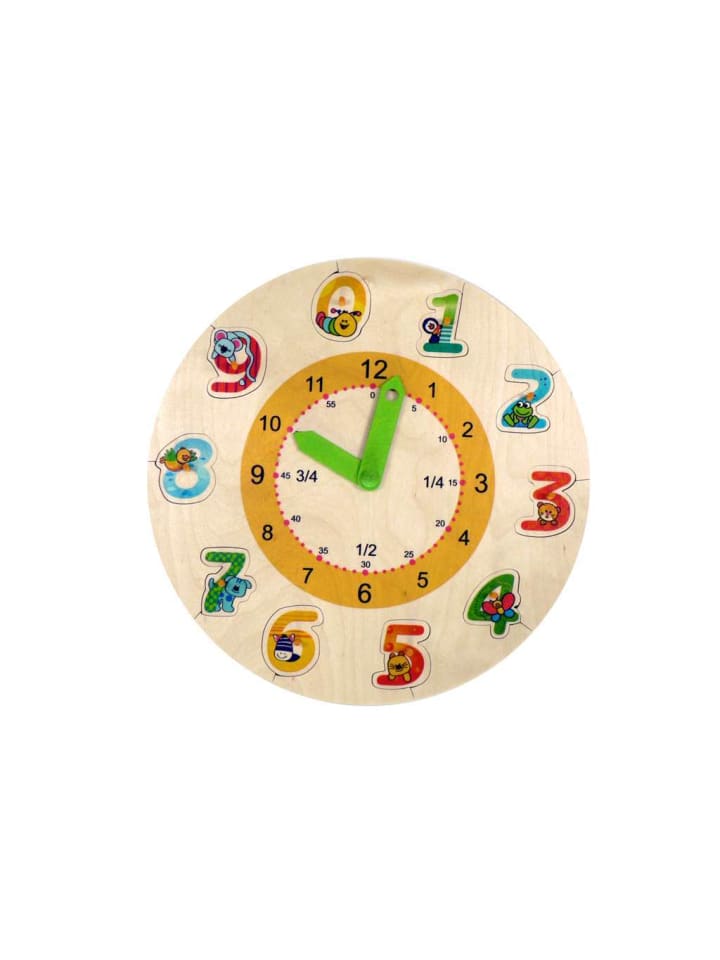 Hess Holzspielzeug  Lernuhr Puzzle/Zahlen günstig kaufen onesize